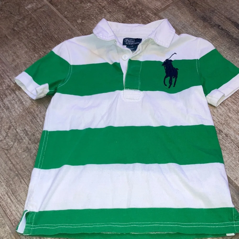 POLO BY RALPH LAUREN Striped Cotton Short-Sleeve Rugby Shirt - Picture 1 of 6